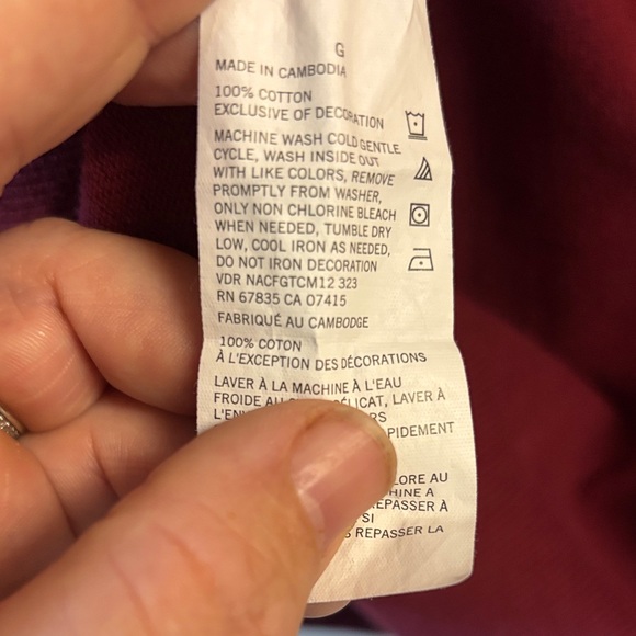 Nautica Men's Burgundy 1/4 Zip cotton Sweater sz L - Picture 9 of 9